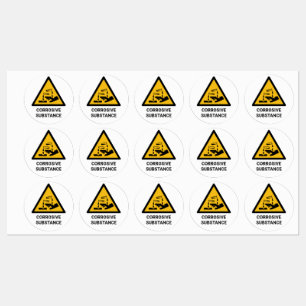Corrosive Substance Warning, Caustic Chemical