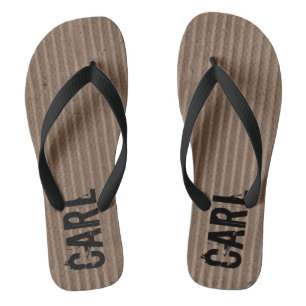 Corrugated Cardboard Personalized Flip Flops