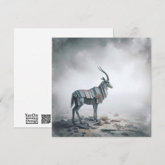 Corrugated Gazelle Greeting Card