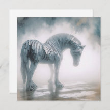 Corrugated Horse Greeting Card