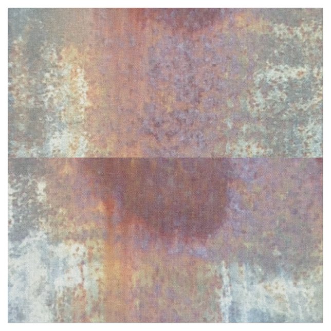 Corrugated sheet metal rusted plaid fabric (Close Up)