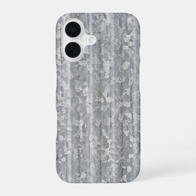 Corrugated Steel  iPhone 16 Case (Back)