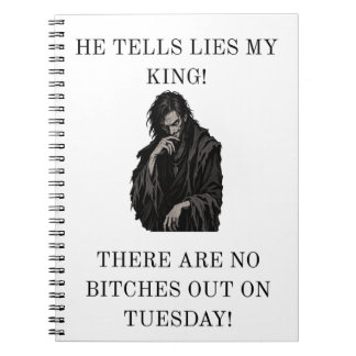 Corrupt Advisor Sabotage King Medieval Meme Notebook