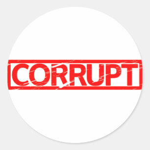Corrupt Stamp Classic Round Sticker