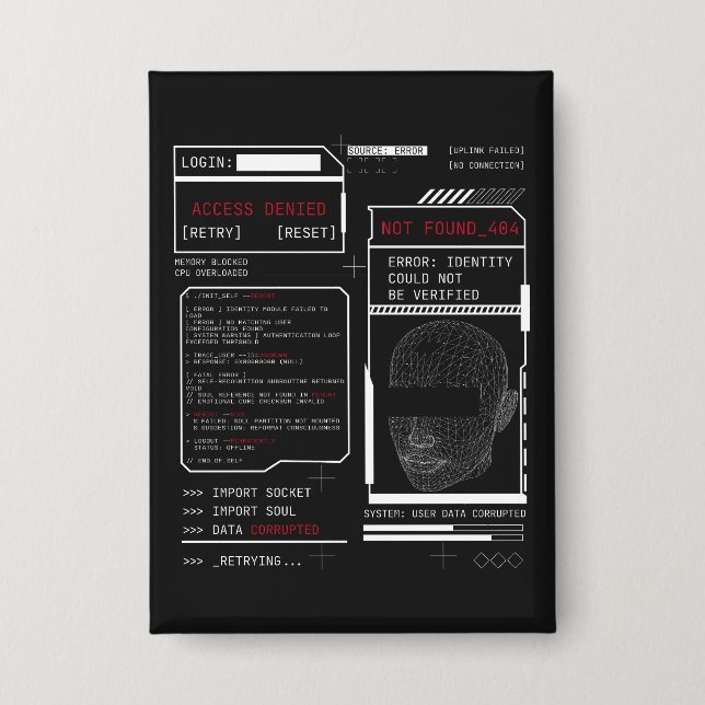 Corrupted - Techno-Brutalist Streetwear Design (Front)