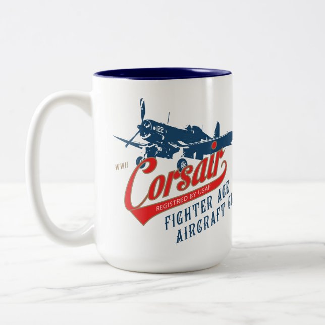 CORSAIR FIGHTER PLANE MUG (Left)