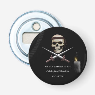 Corsair Pirate themed sea rover Bachelor/Birthday Bottle Opener