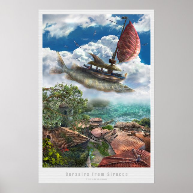 Corsairs from Sirroco | Surreal Poster (Front)