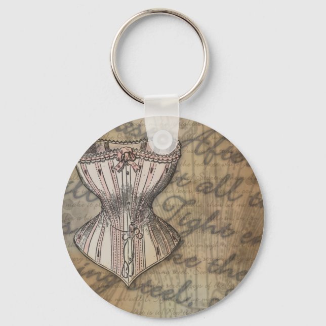 Corset Collage Keychain (Front)