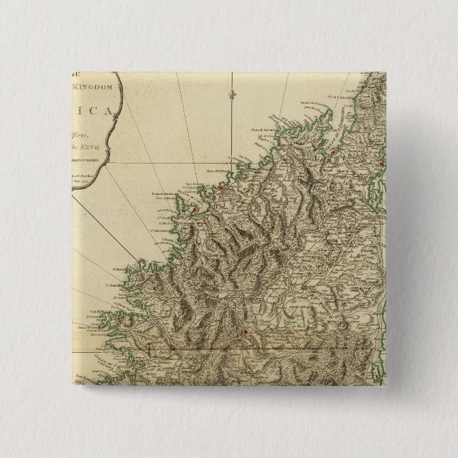 Corsica 2 inch square button (Front)