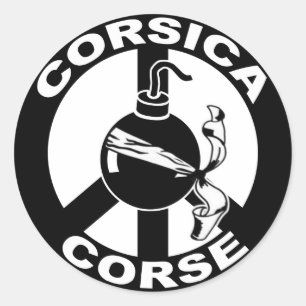 corsica classic round sticker