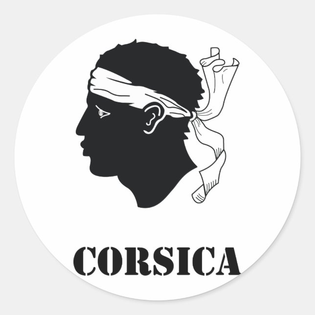 Corsica Classic Round Sticker (Front)