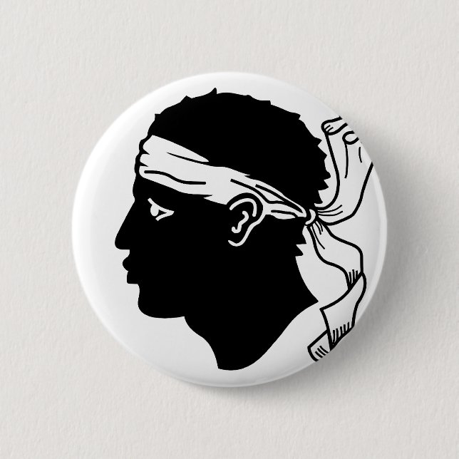 Corsica, France 2 Inch Round Button (Front)