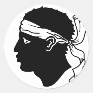 Corsica, France Classic Round Sticker