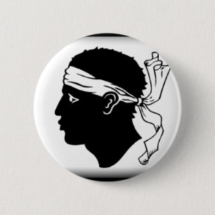 Corsica France Flag 2 Inch Round Button