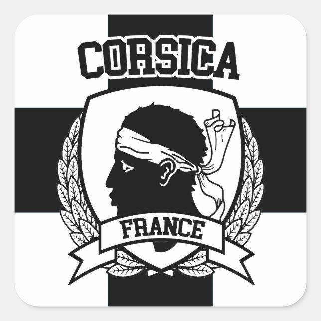 Corsica Square Sticker (Front)