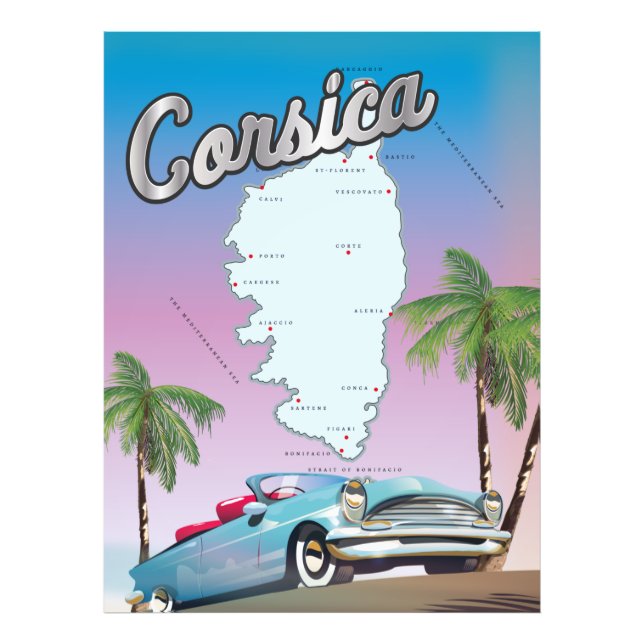 Corsica travel poster (Front)