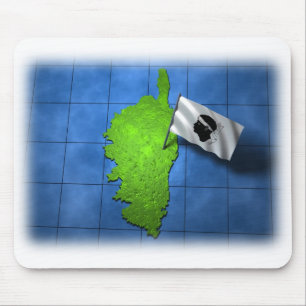 Corsica with its own flag mouse pad