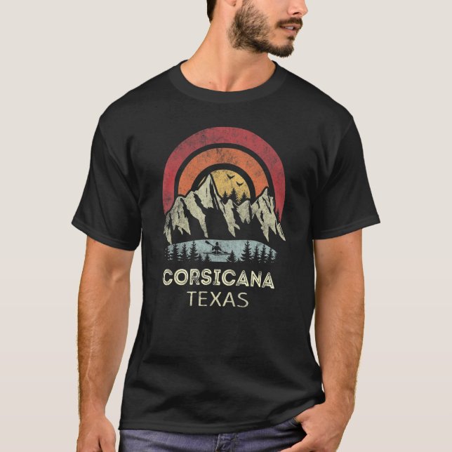 Corsicana Texas Mountain Sunset Sunrise Kayaking T-Shirt (Front)