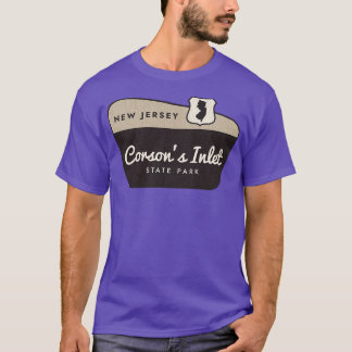 Corsons Inlet State Park New Jersey Welcome Sign T-Shirt
