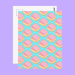 Cortadillo Mexican Pink Pan Dulce Cake Postcard