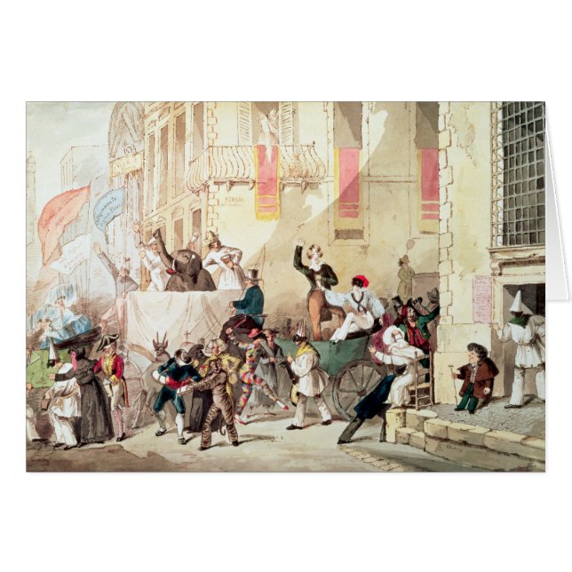 Cortège de cirque en Italie, 1830 (Devant horizontal)