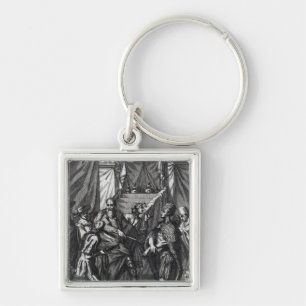 Cortes and Montezuma Keychain