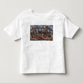 Cortez, Colorado - Large Letter Scenes Toddler T-shirt