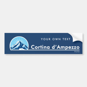 Cortina d’Ampezzo Italy mountain Bumper Sticker