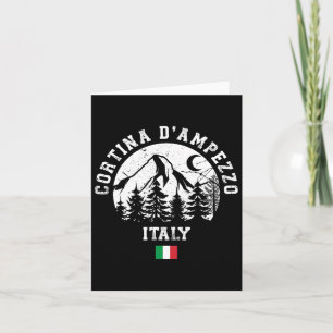 Cortina D'ampezzo Italy Alps Ski Resort Alpine Ski Card