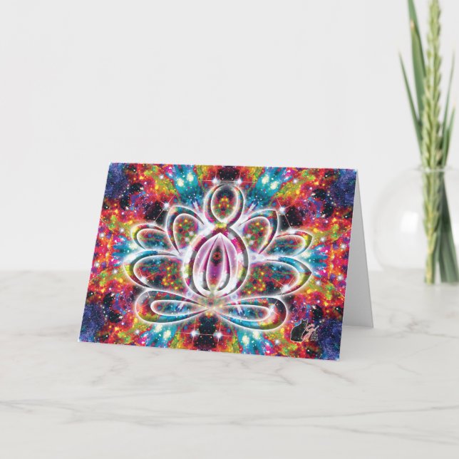 Coruscation Zen Lotus Card (Front)