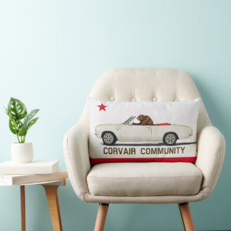 Corvair Community California LM Convertible Flag Lumbar Pillow