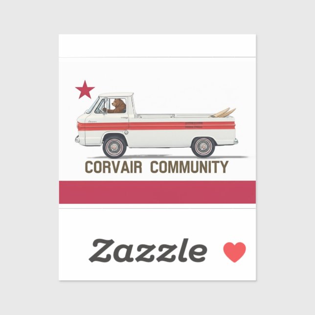 Corvair Community California Rampy Flag (Sheet)