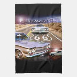 Corvair Kitchen Towel—Route 66 Towel