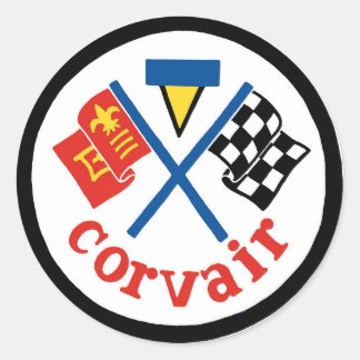 Corvair Vintage Patch 2 Stickers couleur/noir