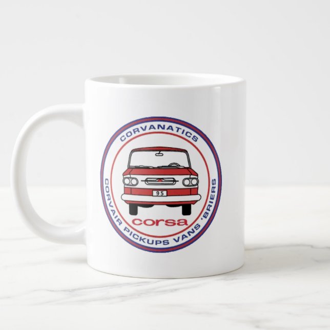 Corvanatics Jumbo Coffee Mug (Left)