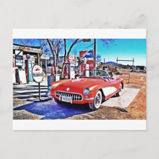 Corvette 66 postcard