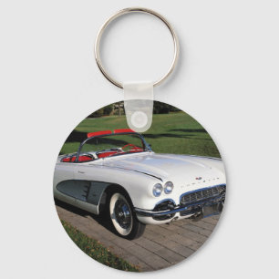 Corvette antique cars classic autos vintage cars keychain