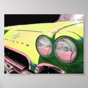 Corvette. "Belle impression pour votre mur."
