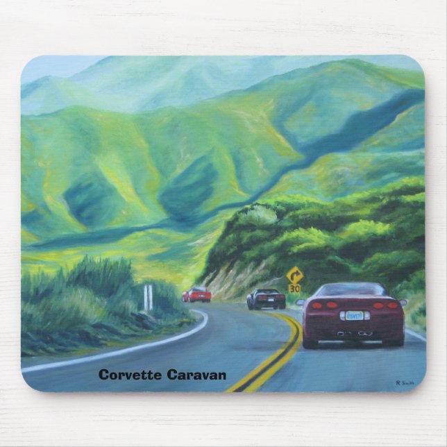 Corvette Caravan, Corvette Caravan Mouse Pad (Front)