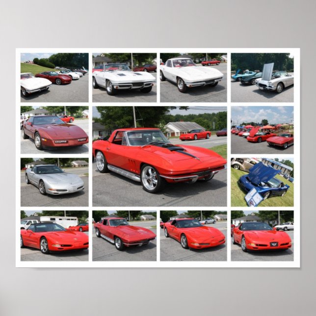 corvette personnalisée Imprimer - Poster (Devant)