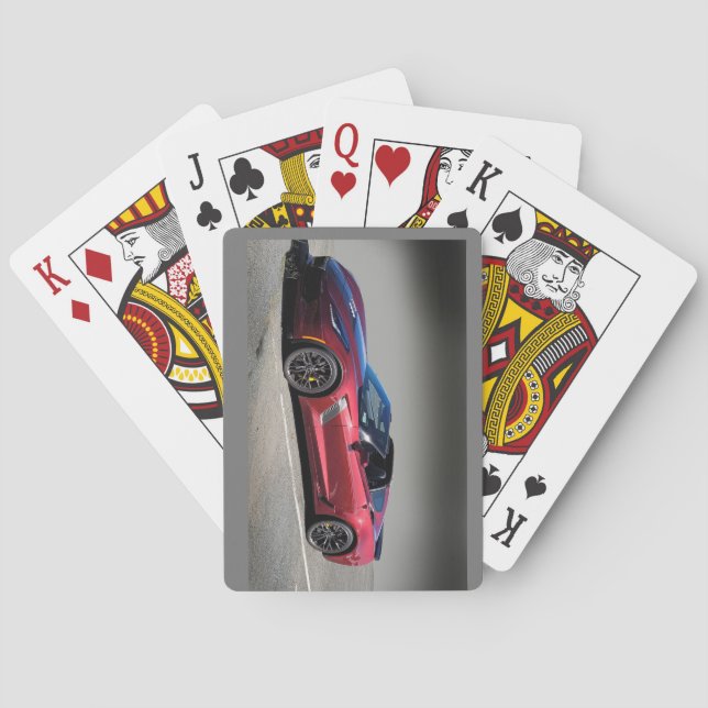 Corvette playing cards (Back)
