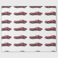 Corvette Red Wrapping Paper