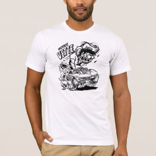 Corvette Vintage Classic Comic B&W G.D. T-Shirt