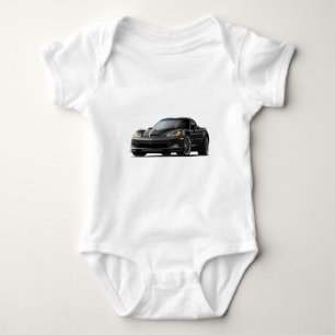Corvette ZR1 Black Car Baby Bodysuit