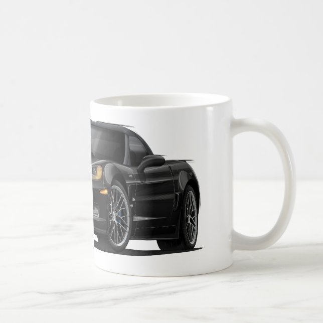 Corvette ZR1 Black Car Coffee Mug (Right)
