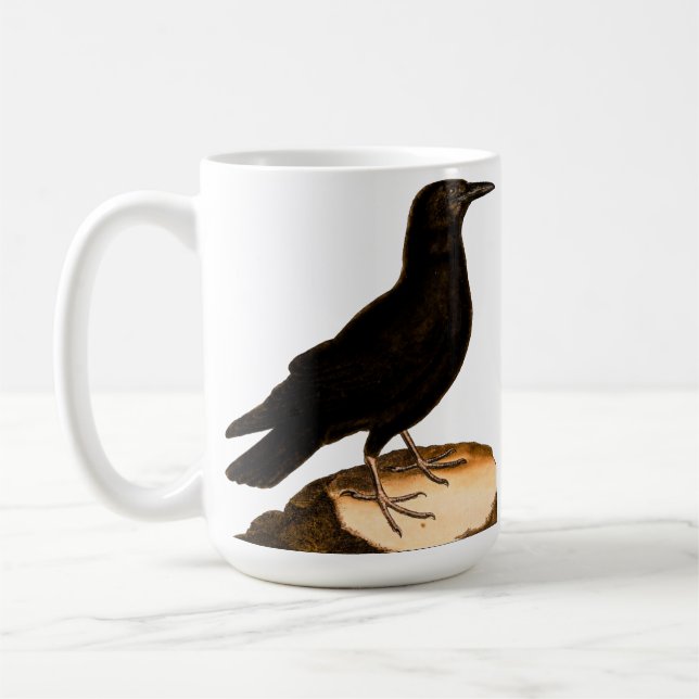 Corvids Bird Crow ou Raven Coffee Mug (Gauche)