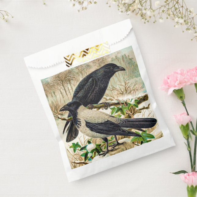 Corvids - Crows Blackbird Raven Favour Bag (Sealed)