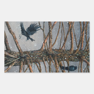 Corvus Corvidae and the Cedar Sticker