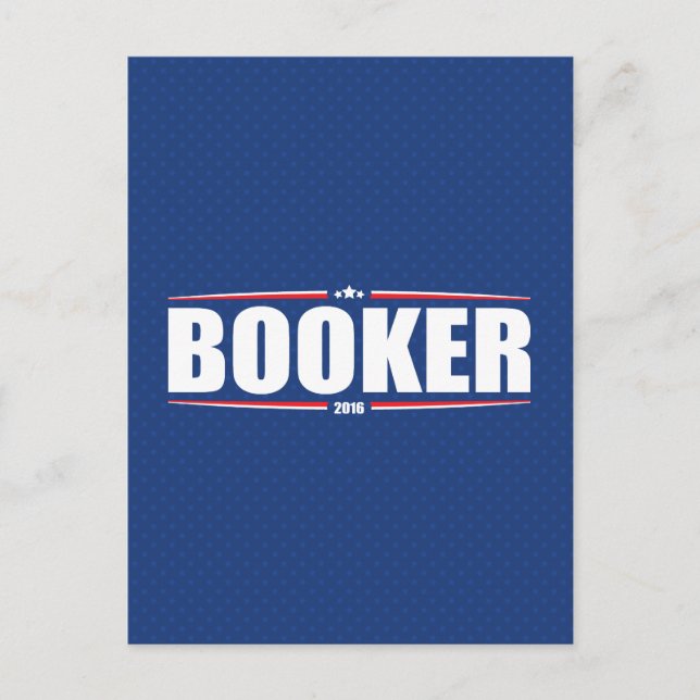 Cory Booker 2016 (Stars & Stripes - Blue) Postcard (Front)